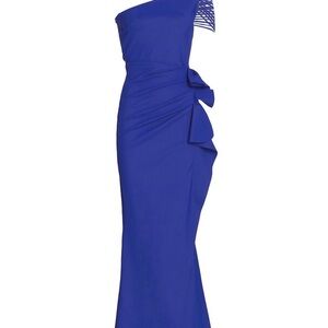 Chiara Boni Blue One-Shoulder Dress